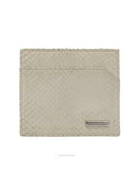 🔴 Dolce & Gabbana Cream Python Card Holder Wallet - Cream